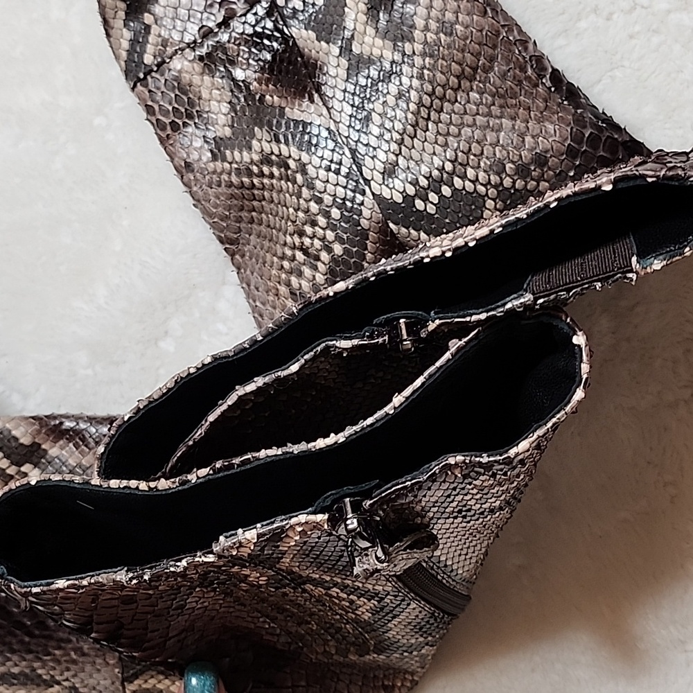 Alexandre Birman Benta Python Knee-High Boots Siz… - image 4